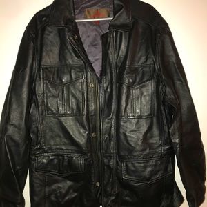 Men’s leather coat black (Danier)